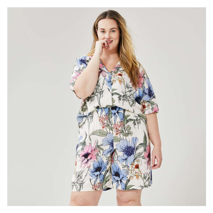Women+ Wide Leg Print Sleep Short